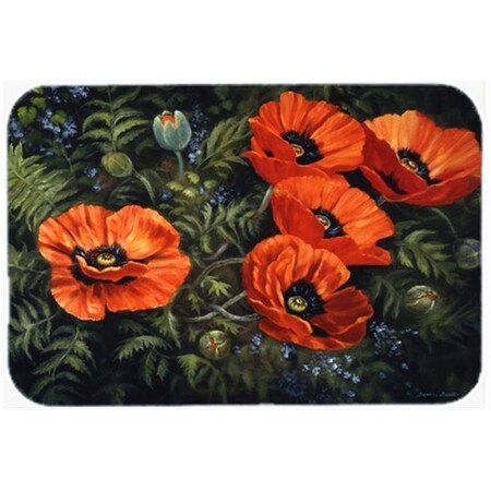 Carolines Treasures Carolines Treasures BDBA0007LCB Poppies by Daphne Baxter Glass Large Cutting Board BDBA0007LCB